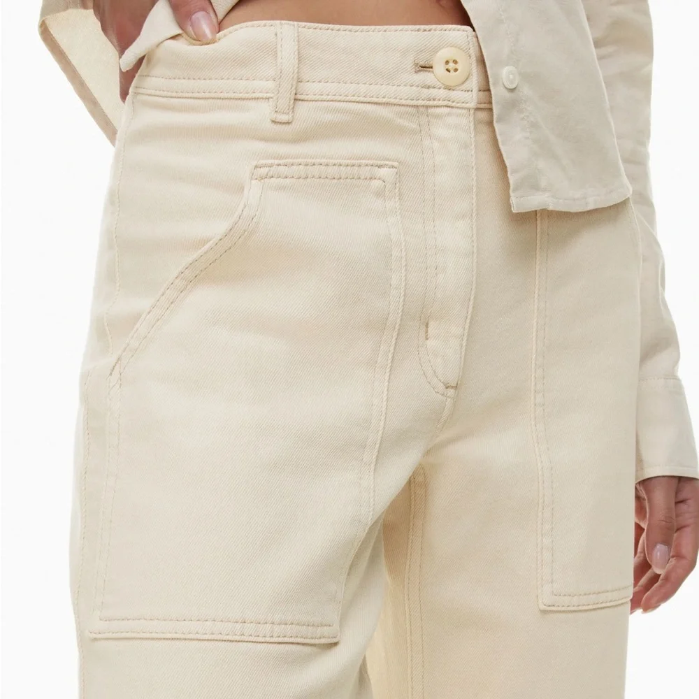 Wilfred Free Cream Buttoned Pants - Picture 3 of 5